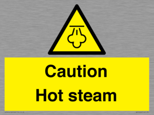 Caution Hot steam